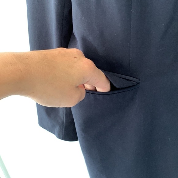 Zara Man navy blue blazer size USA 38 two buttons classic elegant casual - Picture 5 of 16